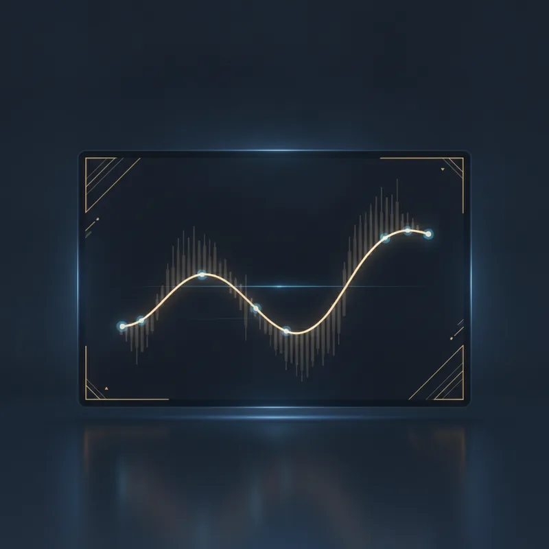 KI-gestütztes Marktsignal-Dashboard mit Live-Trendchart und Konfidenzniveaus